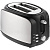 Электрический тостер Postre, серебристо-черный - миниатюра