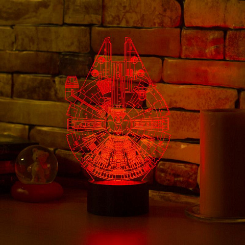 3D лампа Тысячелетний сокол - рис 6.