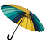 Зонт "Палитра" бирюзовый с желтым - миниатюра - рис 2.