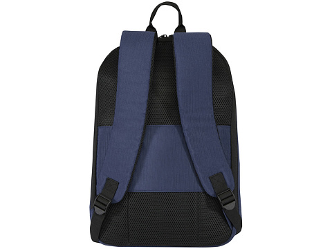 Рюкзак Luma для ноутбука с диагональю экрана 15 дюймов с защитой от кражи объемом 10 л из материала, переработанного по стандарту GRS - Синий Navy - рис 3.