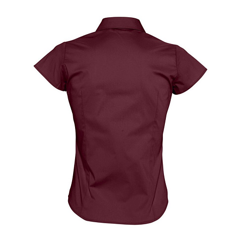 Рубашка женская с коротким рукавом Excess, бордовая - рис 3.