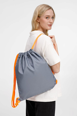 Рюкзак B3, серый с оранжевыми лямками - рис 6.