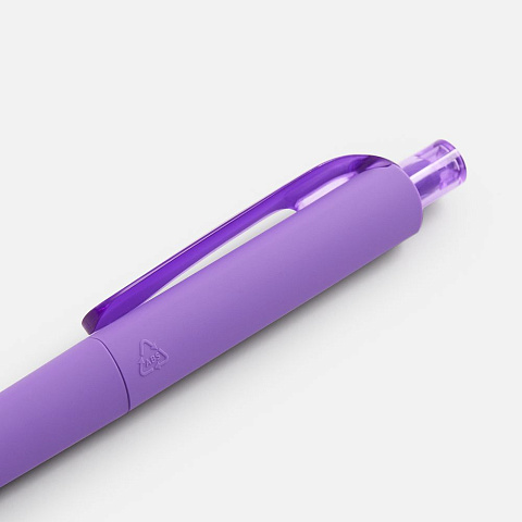 Ручка шариковая Prodir DS8 PRR-T Soft Touch, фиолетовая - рис 5.