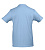 Футболка мужская с контрастной отделкой Madison 170, голубой/белый - миниатюра - рис 3.