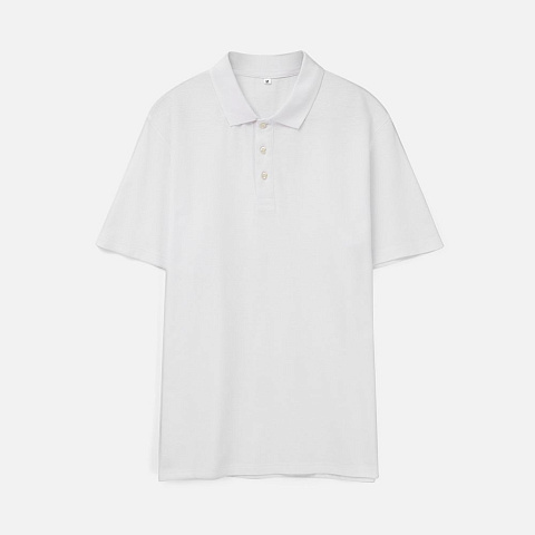 Рубашка поло унисекс Tervise, белая - рис 2.