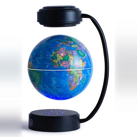 Левитирующий светящийся глобус (D-14 см) политический с созвездиями