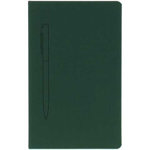 Ежедневник Magnet Shall с ручкой, зеленый - рис 6.