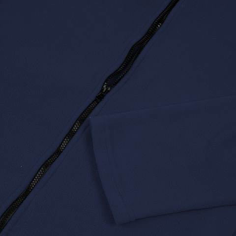 Куртка флисовая унисекс Manakin, темно-синяя - рис 4.