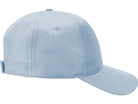 Бейсболка Poly 5-ти панельная 120гр, небесно-голубой - рис 3.