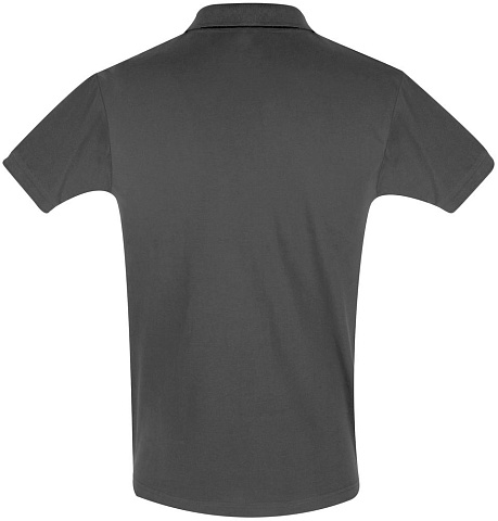 Рубашка поло мужская Perfect Men 180 темно-серая - рис 3.