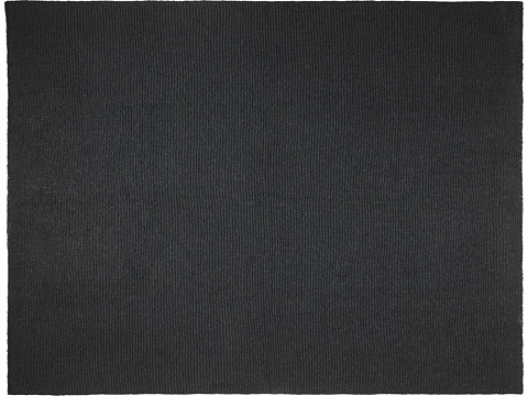 Вязанное одеяло Suzy 150 x 120 см из полиэстера, сплошной черный - рис 2.