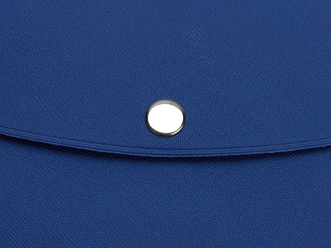 Органайзер для документов на кнопке с отделением для купюр и ручки, упаковка в индивидуальный пакет, синий/темно-синий - рис 3.