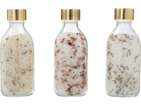 Подарочный набор солей для ванны Wellmark Just Relax 3 предмета 200 мл - прозрачный - рис 2.