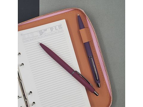 Ручка металлическая шариковая San Remo, софт-тач, 1.0 мм, фиолетовый - рис 4.