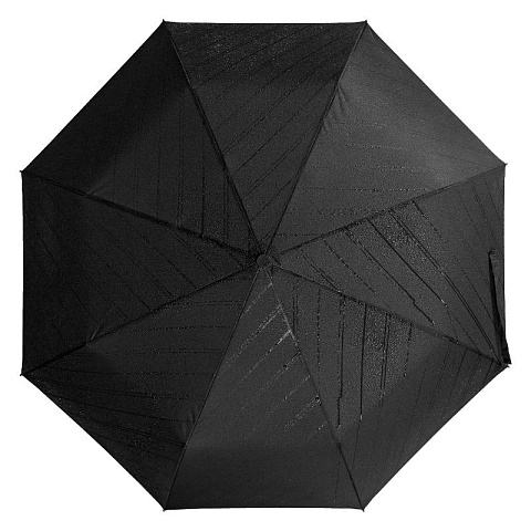 Черный зонт с проявляющимся рисунком