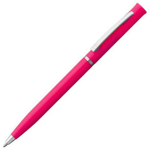 Ручка шариковая Euro Chrome, розовая - рис 2.