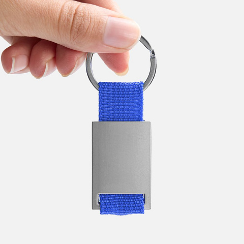 Брелок Inlet с тканевой вставкой, синий - рис 5.