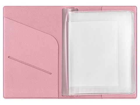 Классическая обложка для автодокументов Favor, розовая - рис 5.