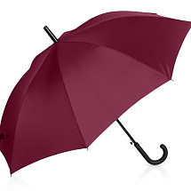 Зонт-трость Reviver с куполом из переработанного пластика, бордовый