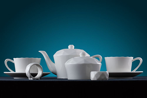 Чайник Diamante Bianco, белый - рис 6.