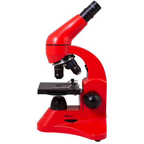 Монокулярный микроскоп Rainbow 50L с набором для опытов, красный - рис 3.