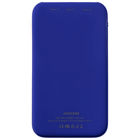 Внешний аккумулятор Uniscend Half Day Compact 5000 мAч, синий - рис 4.
