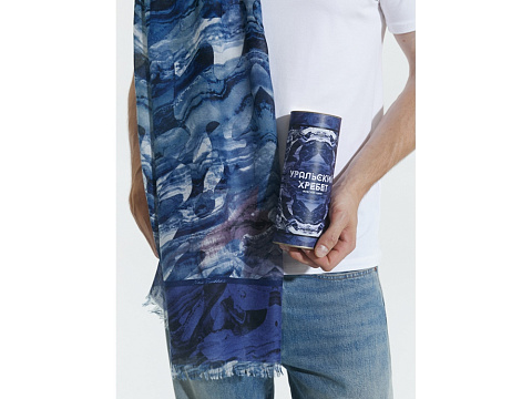 Шарф/ Палантин Уральский хребет - рис 3.