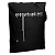 Холщовая сумка «Проливной свет» со светящимся принтом, черная - миниатюра