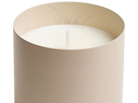 Ароматическая свеча Wellmark Echoes of Kindness- Ecru бежевый - рис 7.