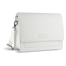 Сумка через плечо женская BUGATTI Elsa, белая, воловья кожа/полиэстер, 25х8,5х20 см