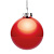Елочный шар Finery Gloss, 10 см, глянцевый красный - миниатюра - рис 3.