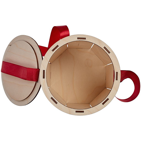 Коробка Drummer, круглая, с красной лентой - рис 5.