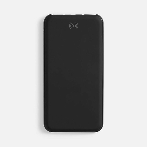 Аккумулятор с беспроводной зарядкой All Day Wireless, 10000 мАч, черный - рис 3.