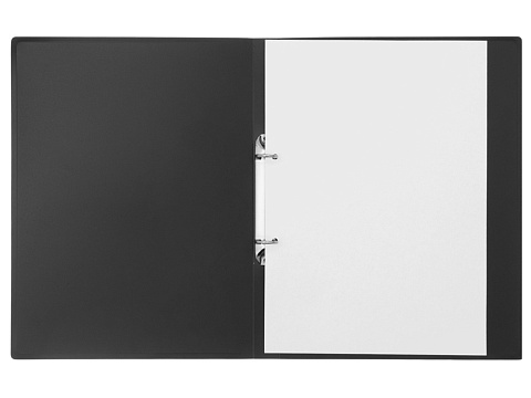 Папка пластиковая с 2 кольцами, черный - рис 7.