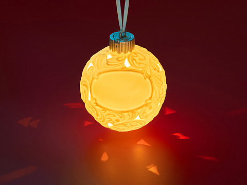 Шар новогодний с подсветкой и зоной для персонализации - рис 9.