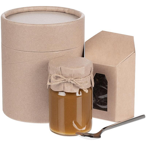 Подарочный набор "Мед + чай" в тубусе - рис 10.