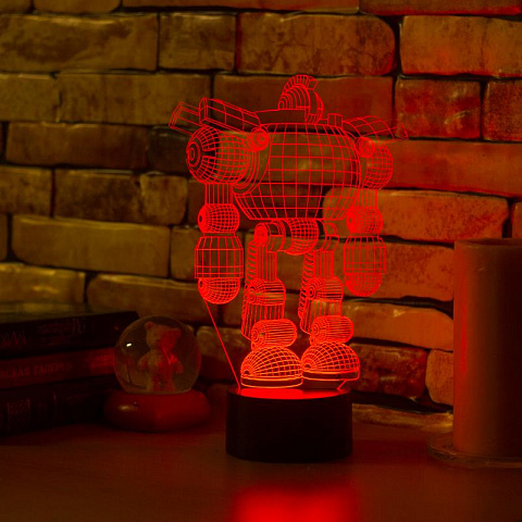 3D светильник Робот - рис 6.