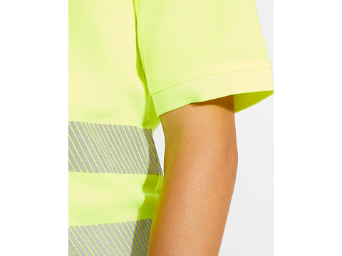 Рубашка поло Atrio мужская, неоновый желтый - рис 7.