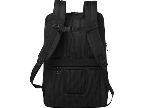 Expedition Pro расширяемый рюкзак для ноутбука из переработанных материалов по стандарту GRS,17 дюймов, объемом 35 л - сплошной черный - рис 3.