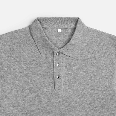 Рубашка поло унисекс Upswing, серый меланж - рис 4.