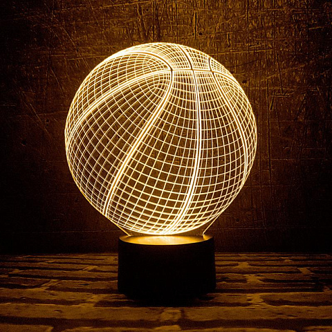 3D светильник Баскетбольный мяч