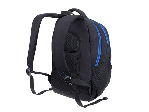 Рюкзак TORBER CLASS X, черный с синей вставкой, полиэстер 900D, 45 x 32 x 16 см - рис 3.