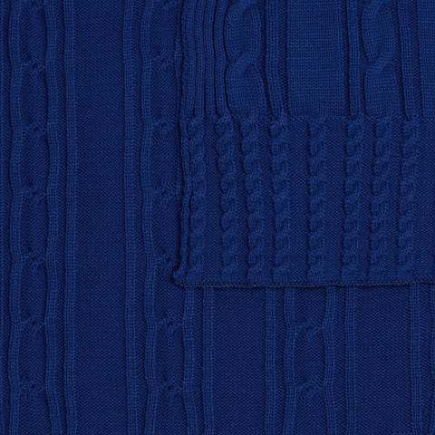 Плед Remitti, темно-синий (кобальт) - рис 4.