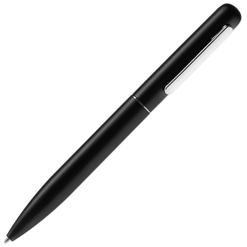 Ручка шариковая Scribo, матовая черная - рис 4.