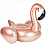 Надувной матрас золотистый фламинго - миниатюра