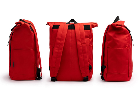Рюкзак из RPET полиэстера DRONTE, красный - рис 5.