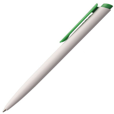 Ручка шариковая Senator Dart Polished, бело-зеленая - рис 3.