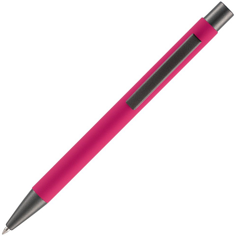 Ручка шариковая Atento Soft Touch, розовая - рис 4.