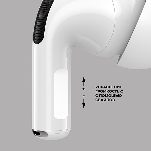 Беспроводные наушники с микрофоном Air Pro 2 ANC, TWS, BT 5.3, 300 мАч, ANC, QI, белый, Deppa - рис 3.