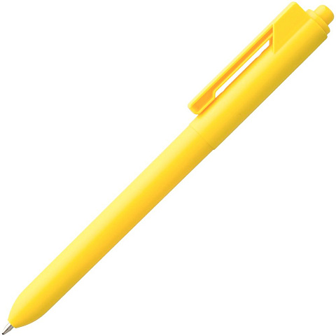 Ручка шариковая Hint, желтая - рис 3.